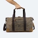 Craft Heritage Khaki Waxed Canvas and Leather Weekender Travel Bag (6)