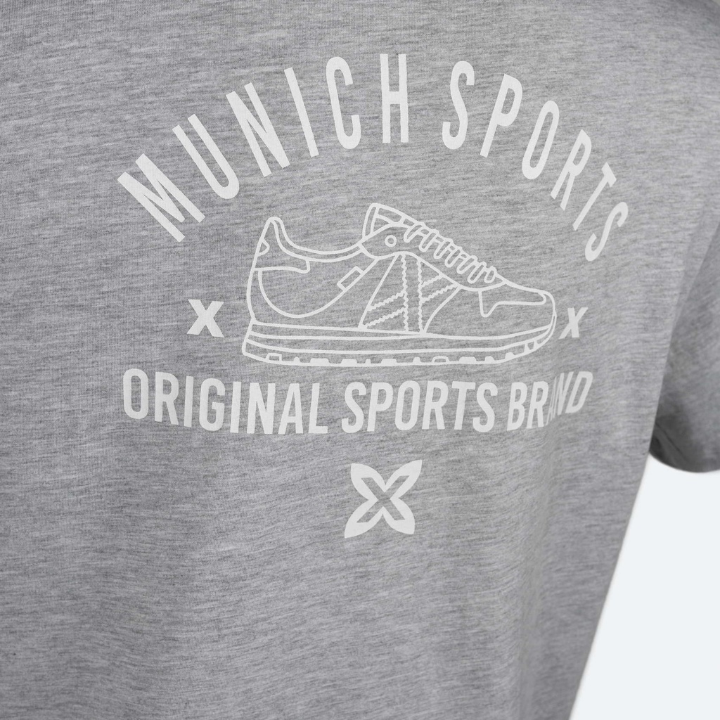 Gray cotton-viscose casual MUNICH T-shirt (5)