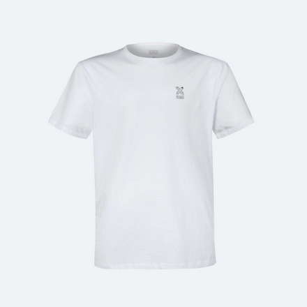 Basic white cotton MUNICH T-shirt (2)