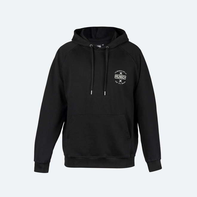 MUNICH Classic black cotton hoodie (1)