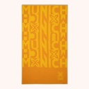 Mustard-colored cotton MUNICH towel. (1)
