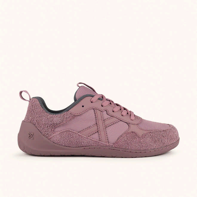 MUNICH FLEXING 10 Mauve and dusty pink Wild Feet "Barefoot" sneakers with wide toe box (1)