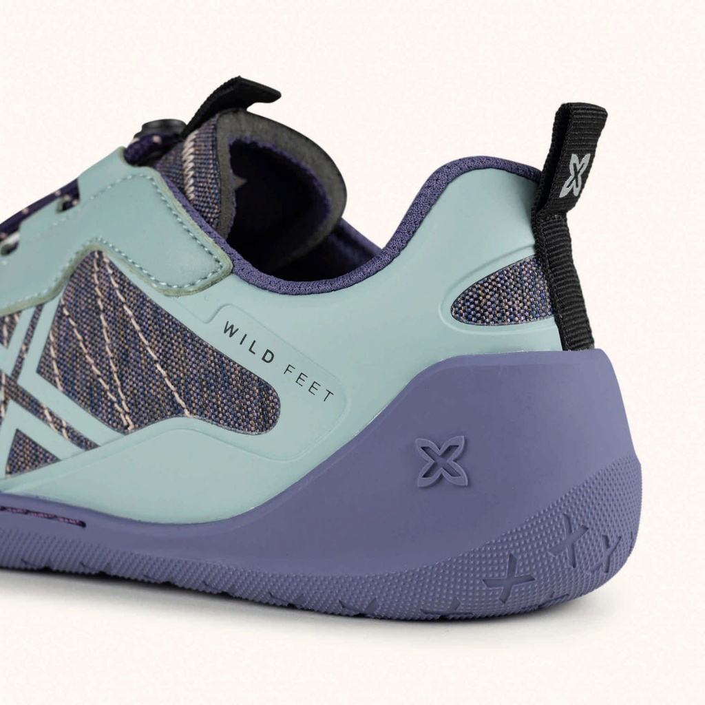 MUNICH FREESTEP 06 Mint green and purple Wild Feet "Barefoot" sneakers with wide toe box (3)