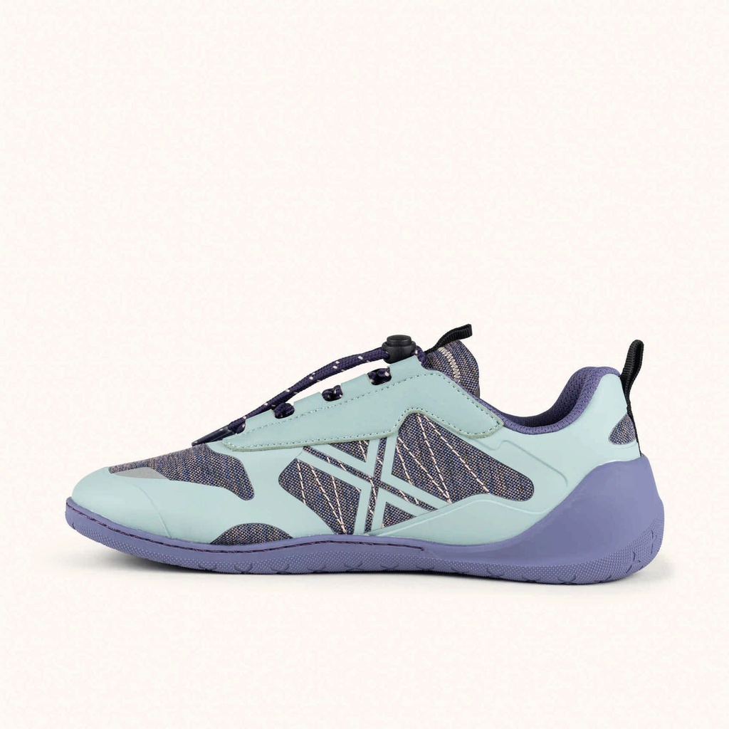 MUNICH FREESTEP 06 Mint green and purple Wild Feet "Barefoot" sneakers with wide toe box (4)