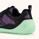MUNICH FREESTEP 08 Black and purple Wild Feet "Barefoot" sneakers with mint green sole (3)