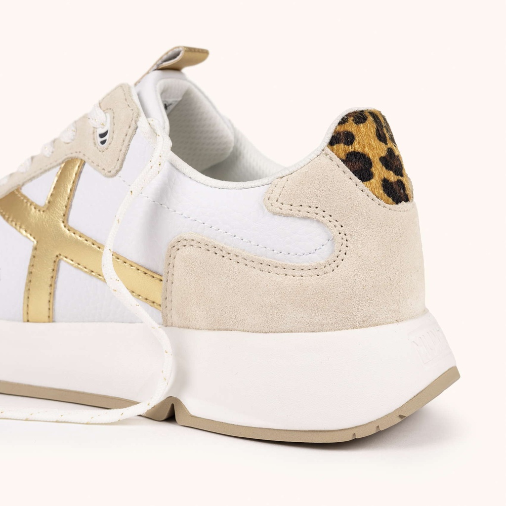 MUNICH MAMBA 05 High-volume and contemporary aesthetic sneakers White, Beige, Gold and Animal Print (3)