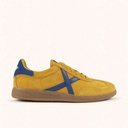 MUNICH BARRU 230 Mustard yellow and blue leather sneakers (1)