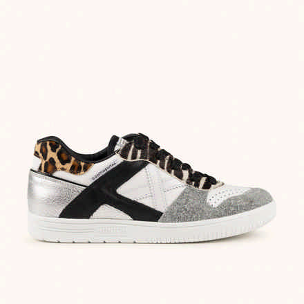 MUNICH CONTINENTAL PREMIUM 27 Sneakers of classic design White, Black, Silver and Animal Print (2)
