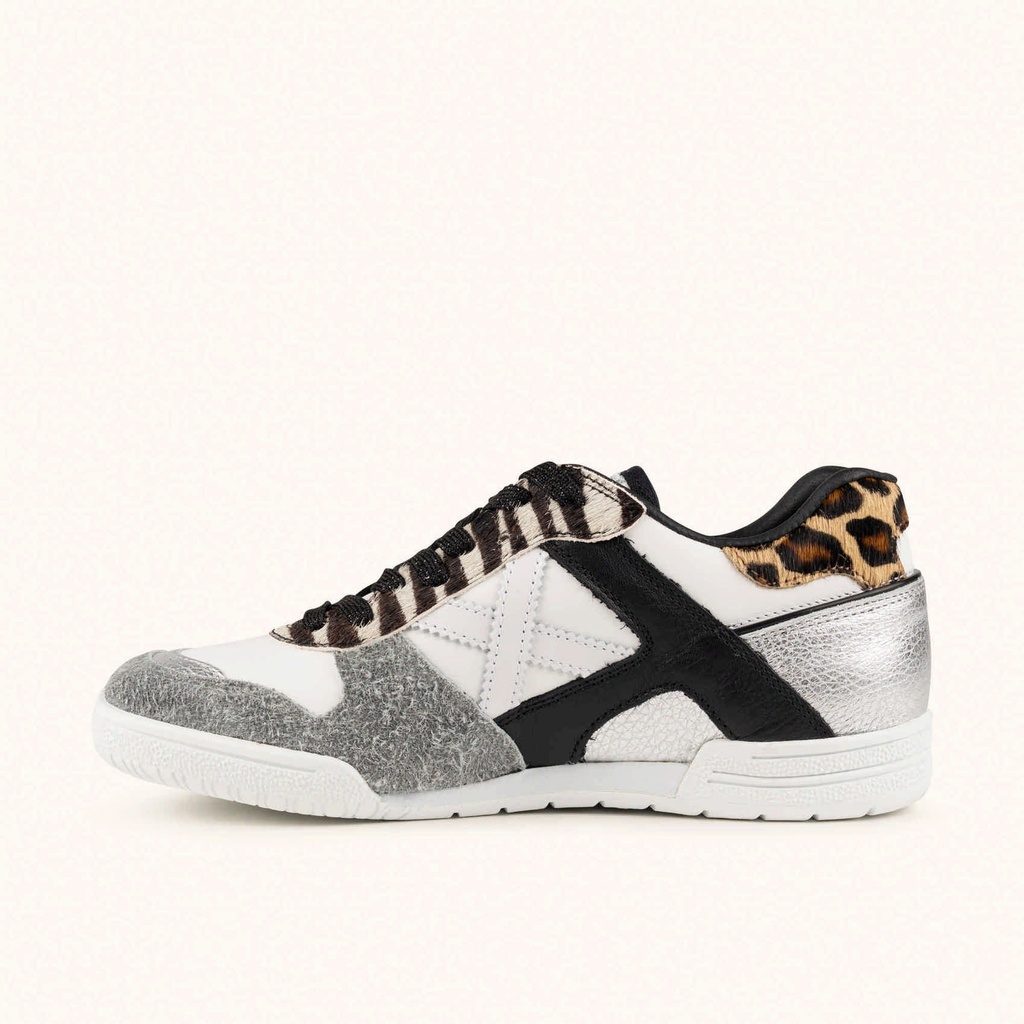 MUNICH CONTINENTAL PREMIUM 27 Sneakers of classic design White, Black, Silver and Animal Print (4)