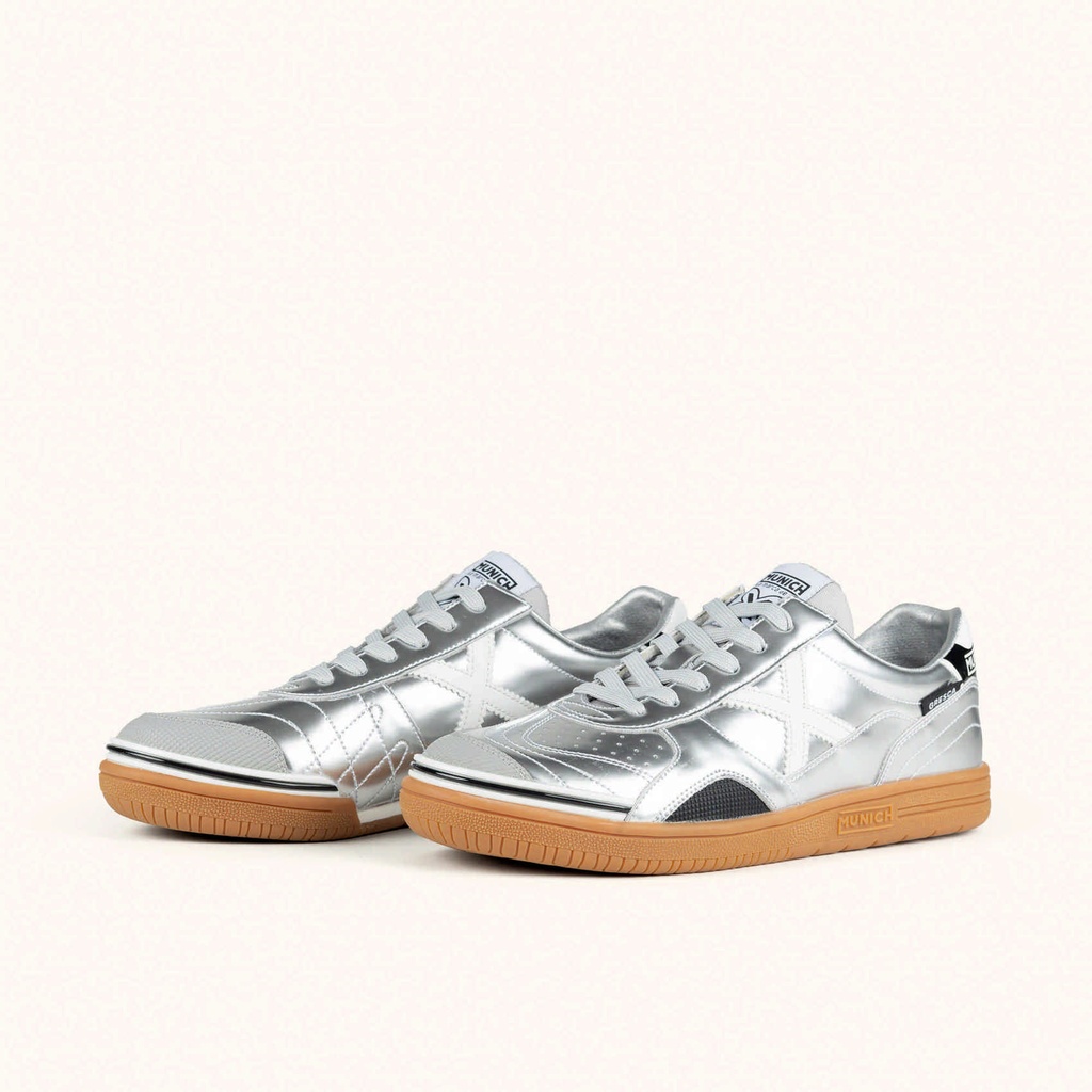 MUNICH GRESCA 328 Sneakers of avant-garde urban design Silver, White and Black (6)