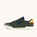 MUNICH GRESCA 332 Trainers in khaki with black and orange details and white sole (4)