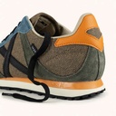 MUNICH GRESCA 332 Trainers in khaki with black and orange details and white sole (11)