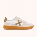 MUNICH LEGIT 121 Sneakers Retro tennis and skate classic design in White, Sand and Caramel (1)