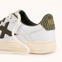 MUNICH LEGIT 125 Sneakers Retro tennis and skate organic essence in White and Olive Green (3)