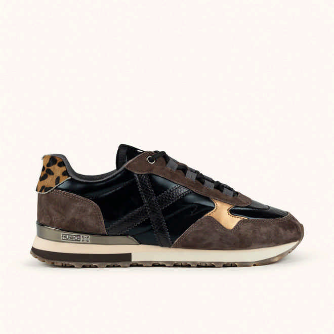 MUNICH SUNSET WMN 68 Sneakers with a futuristic design Black, Brown and Animal Print (1)