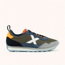 Retro Running Sneakers Khaki, Blue, Grey and Orange MUNICH UM 100 (1)
