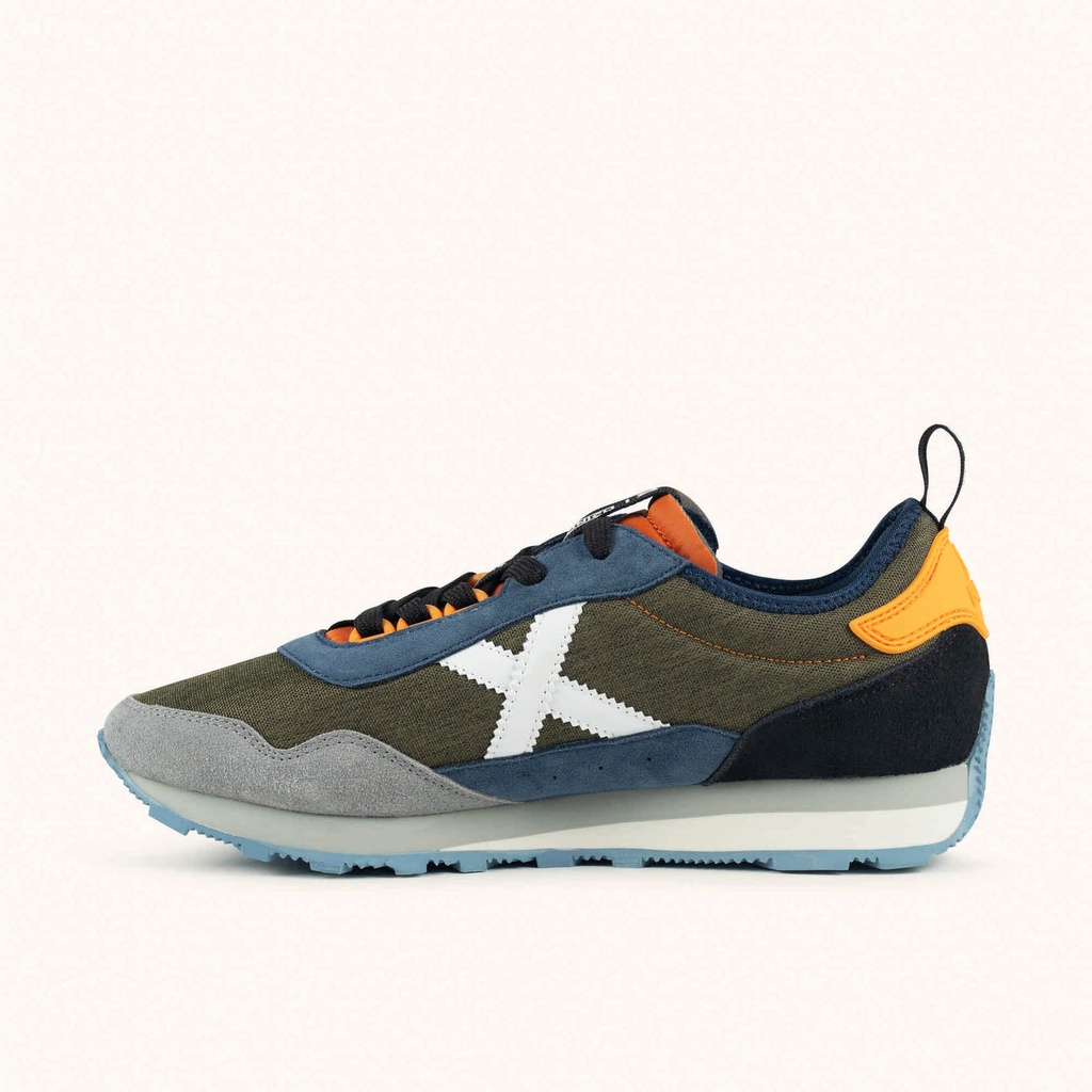Retro Running Sneakers Khaki, Blue, Grey and Orange MUNICH UM 100 (4)
