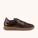MUNICH BARRU 249 Sneakers of elegant design with crocodile effect Dark Brown and Bronze (1)