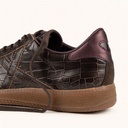 MUNICH BARRU 249 Sneakers of elegant design with crocodile effect Dark Brown and Bronze (3)