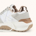 MUNICH NEXA 29 Futuristic design sneakers White, Grey and Rose Gold (3)
