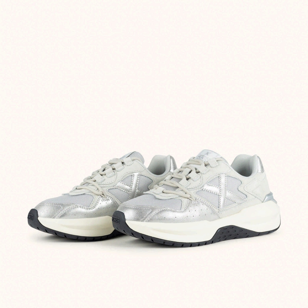 MUNICH NEXA 31 Sneakers futuristic design Light Grey and Silver (7)