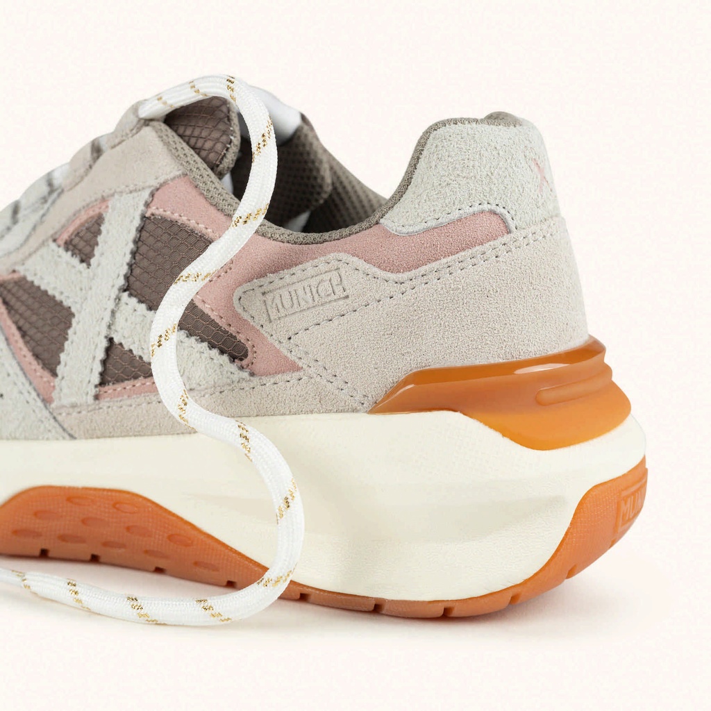 MUNICH NEXA 33 Sneakers futuristic design Sand, Pink and Brown (4)