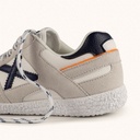 MUNICH MINI GOAL W 1636 Barefoot kids' classic and flat white and grey sneakers (3)