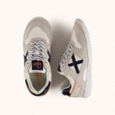 MUNICH MINI GOAL W 1636 Barefoot kids' classic and flat white and grey sneakers (7)