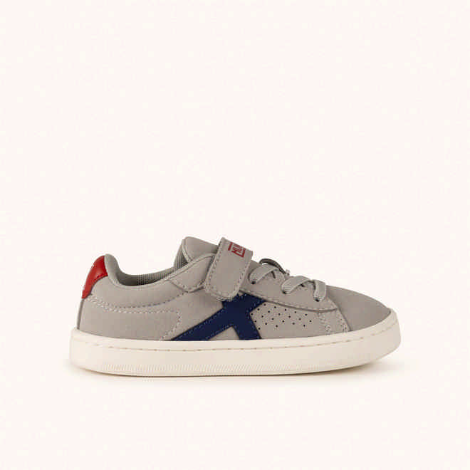 MUNICH MINI OPEN VCO 09 - Children's Barefoot sports trainers in grey and navy blue (1)