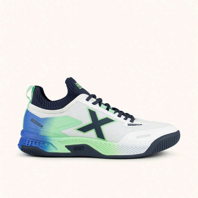 MUNICH HOOPER 09 Sports sneakers in white, blue and green gradient (1)