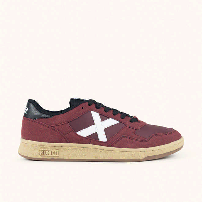 MUNICH ARROW 85 Retro tenis y skate with a classic style Burgundy, Black and White (1)