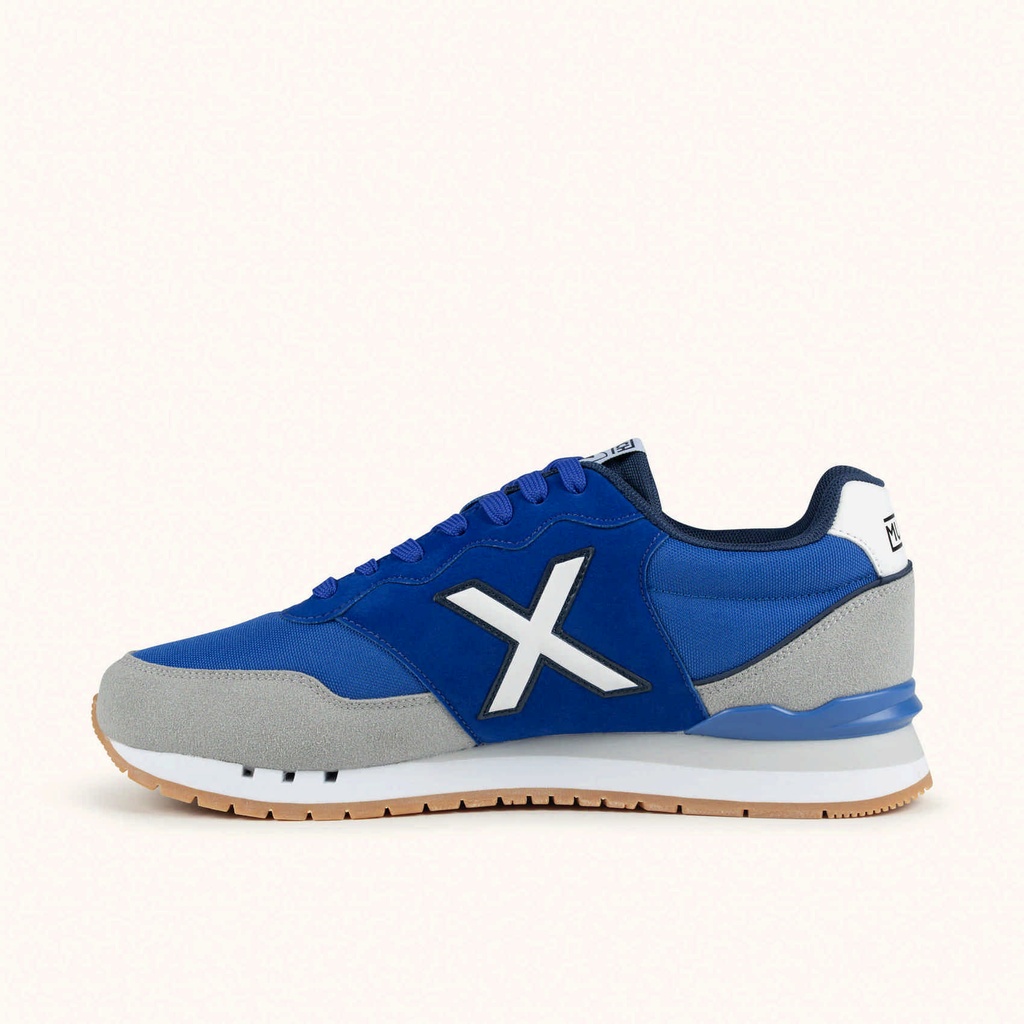 MUNICH DASH 2.0 290 Retro Running Sneakers with a timeless design Royal Blue, Light Grey and White (4)