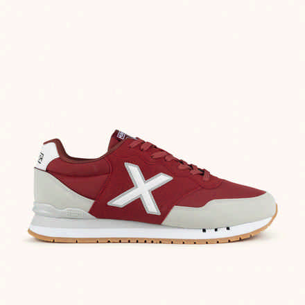 MUNICH DASH 2.0 292 Retro Running Sneakers with a timeless design Maroon, Light Grey and White (2)