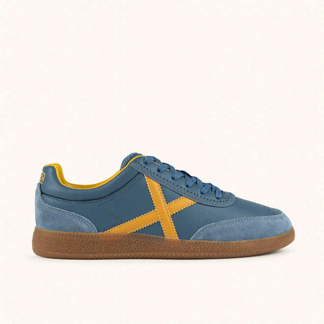 MUNICH RUMBA 35 Dynamic and contemporary design sneakers Blue and Yellow (1)
