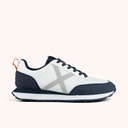 MUNICH RUSH 10 Retro Running Sneakers White, Navy Blue, Grey and Orange (1)