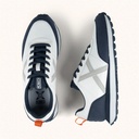 MUNICH RUSH 10 Retro Running Sneakers White, Navy Blue, Grey and Orange (7)
