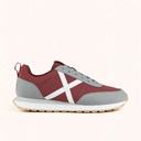 MUNICH RUSH 11 Retro Running Sneakers with a classic design Maroon, Grey and White (1)