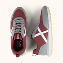 MUNICH RUSH 11 Retro Running Sneakers with a classic design Maroon, Grey and White (7)