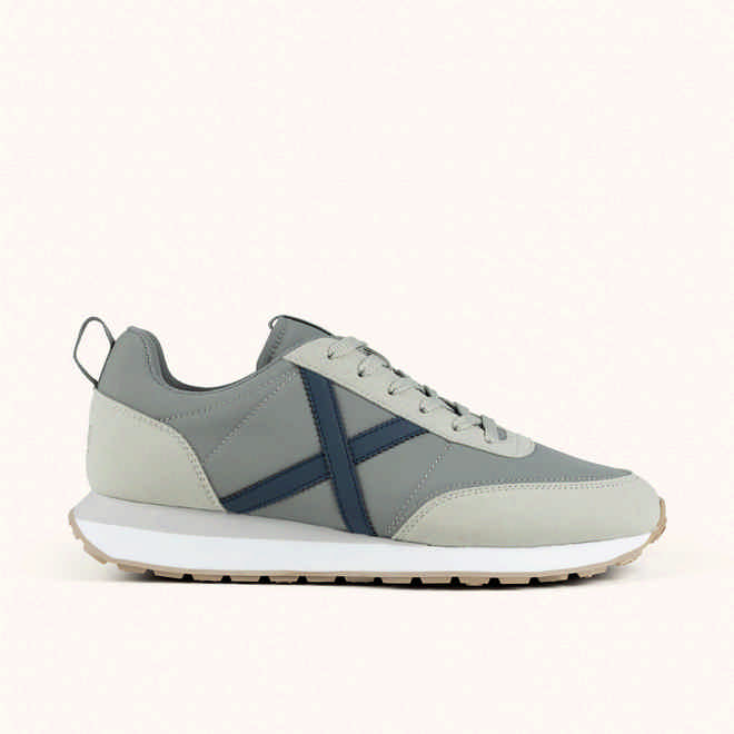 MUNICH RUSH 12 Retro Running Sneakers with a lightweight design Medium Grey, Light Grey and Navy Blue (1)