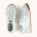 MUNICH STEREO WMN 12 Retro design sneakers White, Light Grey and Caramel (7)