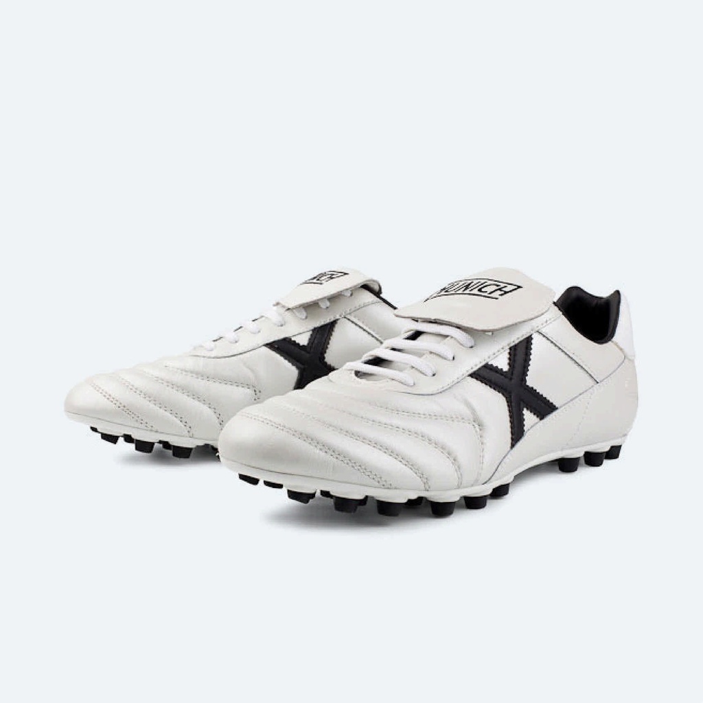 MUNICH MUNDIAL U25 Zapatillas fÃºtbol sala de piel estilo clÃ¡sico Blanco (3)