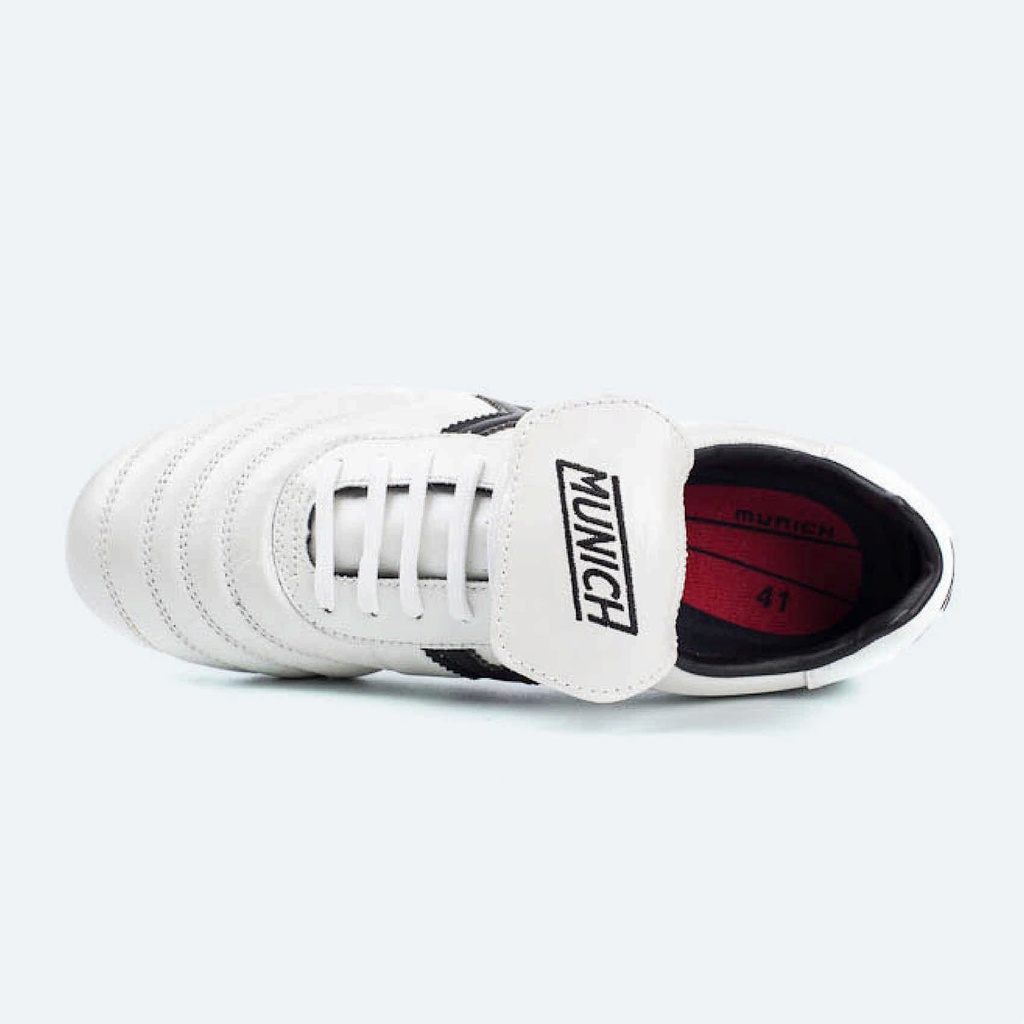 MUNICH MUNDIAL U25 Zapatillas fÃºtbol sala de piel estilo clÃ¡sico Blanco (5)