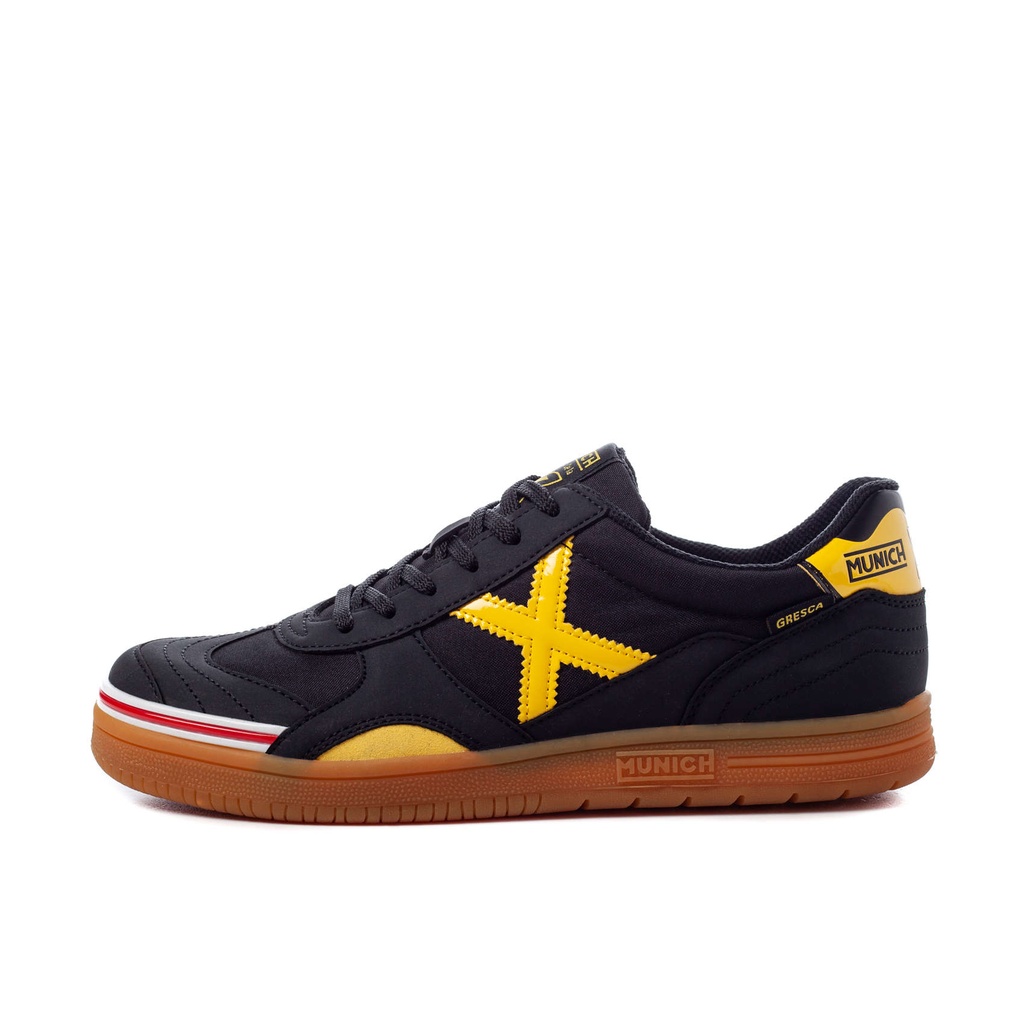 MUNICH GRESCA 06 Zapatillas fÃºtbol sala DiseÃ±o Negro y Amarillo (4)