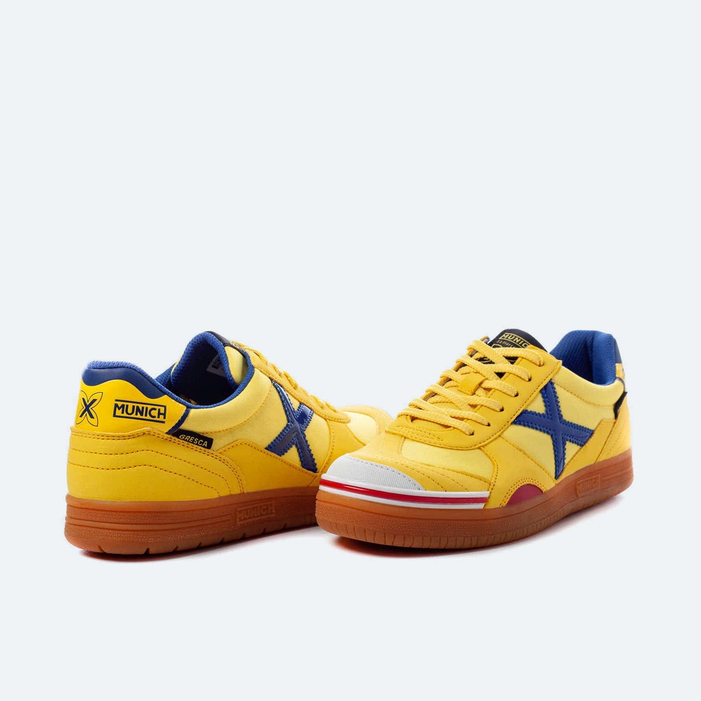 MUNICH GRESCA 07 Zapatillas fÃºtbol sala DiseÃ±o Amarillo y Azul (3)