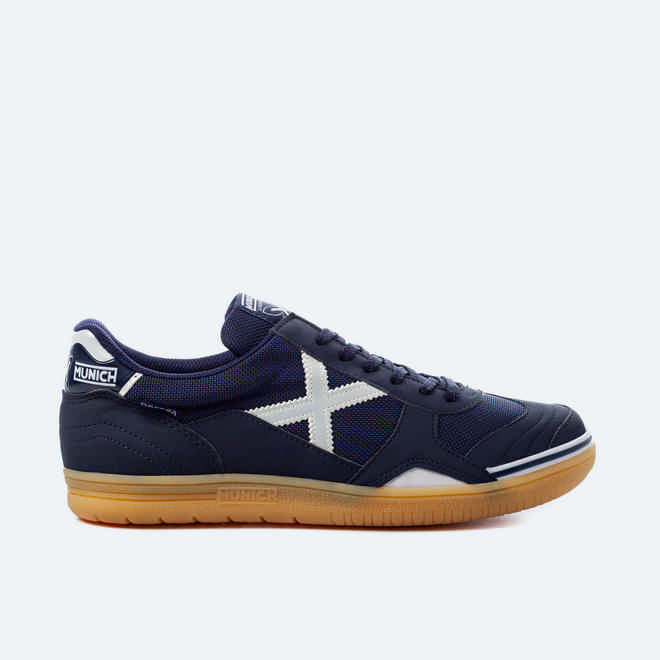 MUNICH GRESCA 13 Zapatillas fÃºtbol sala DiseÃ±o Azul Marino y Blanco (1)