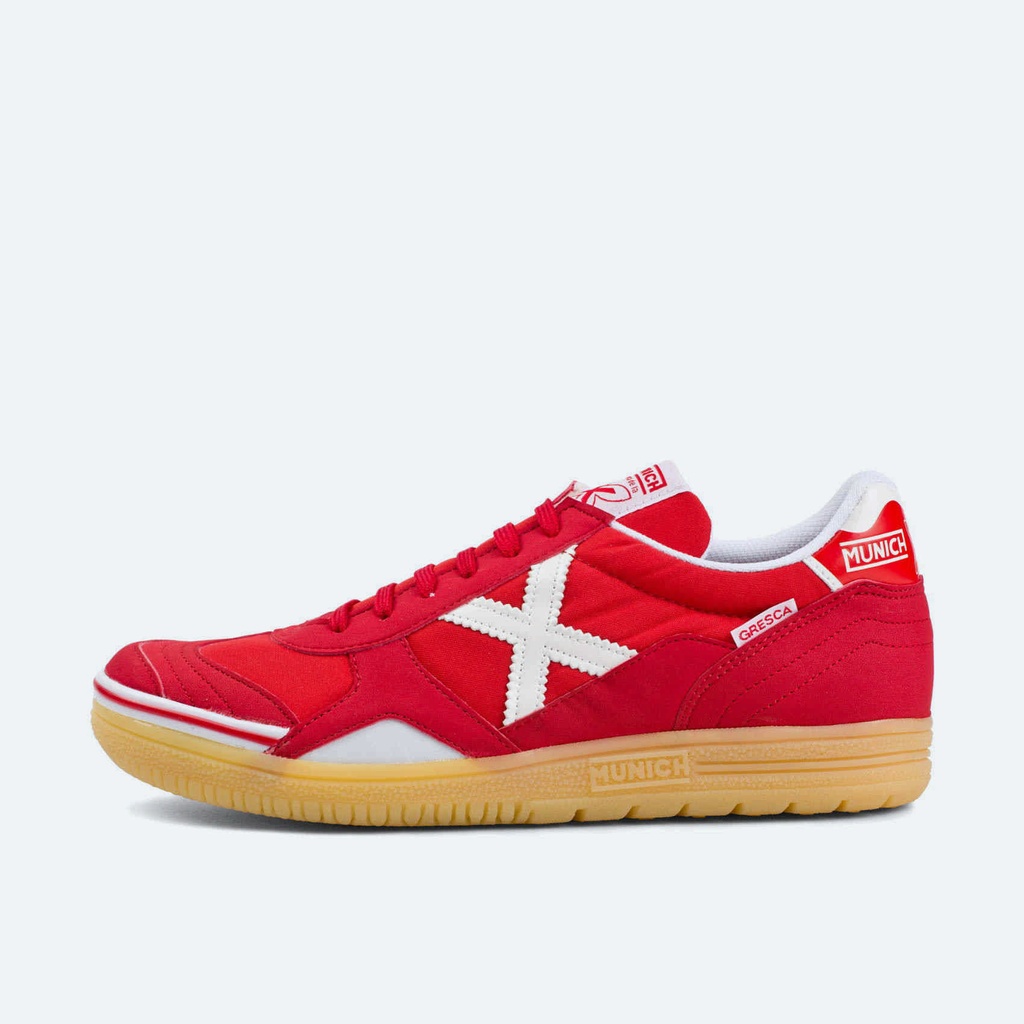 MUNICH GRESCA 24 Zapatillas fÃºtbol sala DiseÃ±o Rojo y Blanco (4)