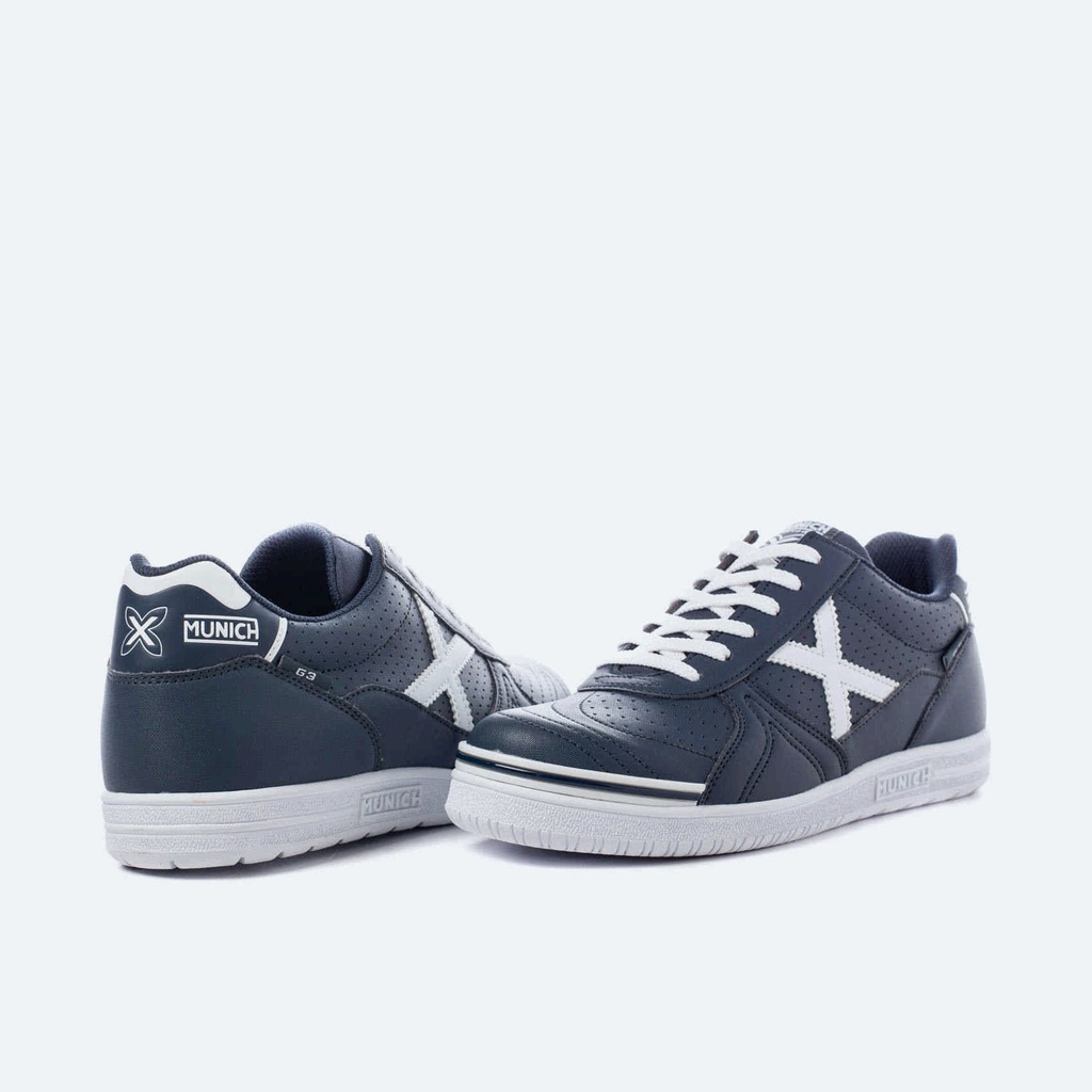 MUNICH G3 PROFIT 44 Zapatillas fÃºtbol sala Azul Marino y Blanco (3)