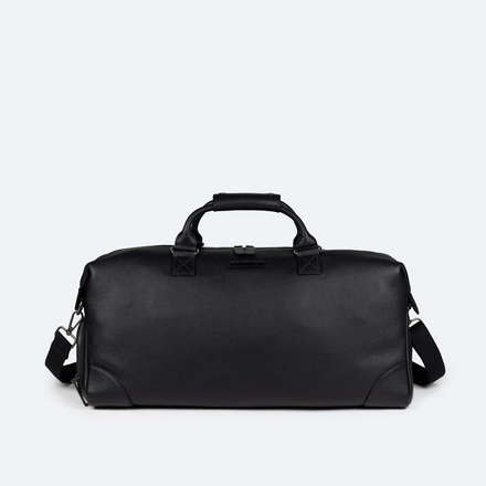 Mochila de piel negra con banda para trolley BACKPACK CRAFT (7)