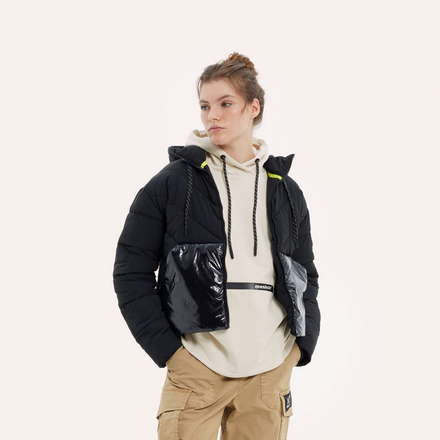 Chaqueta MUNICH Padding de nylon-poliéster rosa (10)