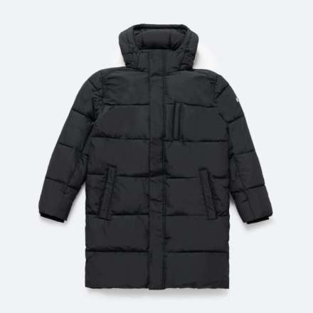 CHAQUETA LARGA PADDING NEGRO HOMBRE (2)